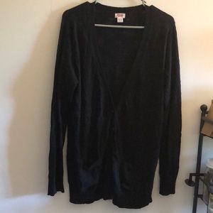 Mossimo 2X black Cardigan with pockets